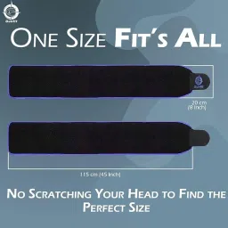 Sweat Belt, Waist Trimmer Belt for Women & Men, Slimming Belt for Jogging, Walking, Workout, Stomach & Back Support, Sauna Belt Support to Weight Loss Blue and Black image 4