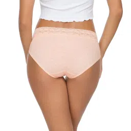 wealurre Cotton Panties for Women Bikini Underwear Hipster Underpants Lace Briefs Pack image 4