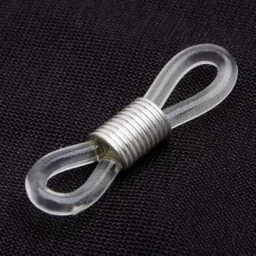 club bollywood VELURA 50 Eye Glasses Spectacle Chain Strap Holder Rubber Loop Ends Clear & Silver 20mm|About 170pcs in a pack |Crimp & End Beads| Jewelry Design & Repair image 4