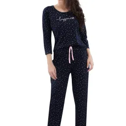 dzzo Women's Cotton Printed Night Suit image 4