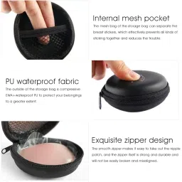 tkeshto Nipple Covers Reusable Comfortable Invisible Adhesive Silicone Pasties for Women image 3