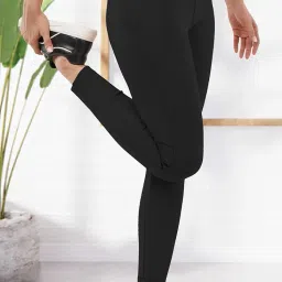 saintx Women's Slimming Yoga Pants | Ultra-Soft, Ultra-Stretch & Ultra-Light, Sweat Wicking Fabric | High Waist, Body Contouring Shapewear | Flattering Fit | Look 1 Size Slimmer Instantly image 2