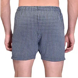 ameena store Plus Size Men's Ultra-Light Soft Cotton Checkered Boxer Shorts with Pocket Comfortable All Day Wear | Size - S to 6XL | Pack of 5 - Made in India image 2