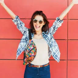 gustave GUSTAVE® Ultra-Light Waist Bag With Adjustable Strap, Waterproof Nylon Large Capacity Fanny Pack for Men & Women - Ideal for Travel, Hiking, Sports & Daily Use image 3