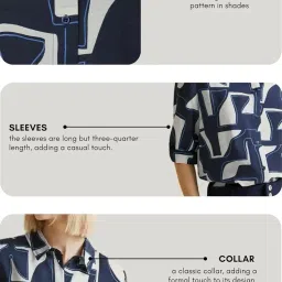 leriya fashion Women's Short Sleeve Button-Down Shirt | Printed Casual Crop Top | Stylish Collared Shirt for Women | Oversized Shirt for Women image 3