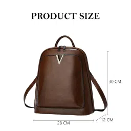 syga Women's Fashion Backpack, V-Shape Design image 2