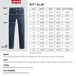 levi's Men's 511 Slim Fit Mid Rise Blue Jeans image 5