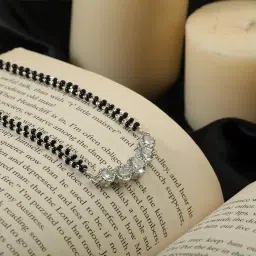 silviya 925 Silver Eternal Bond Double Layer Mangalsutra | Gift for Every Occassion | With Certificate of Authenticity and 925 Stamp | 6 Month Warranty image 2