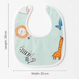 KIDDOLANE baby bibs for new born Baby bibs – 6 pcs | Waterproof, Absorbent & Breathable Feeding Bibs with Closure button | baby bibs for 0-2 years (Pack of 6) image 2
