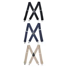 trendynest 6Xcasual Men Suspenders Elastic Straps Comfortable Trousers Suspender Adults Black | Mens Accessories | Suspenders Braces image 5