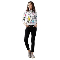 the dry state Women's Cotton Hooded Regular Fit Sweatshirt (Small, Multicolored 2) image 1