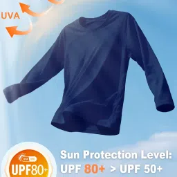 eklentson Men's UPF 80+ Sun Protection Shirts Long Sleeve Rash Gurad Quick Dry Swim Shirt Lightweight image 1