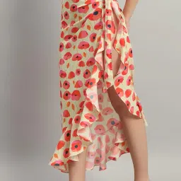 beau design Women's Stylish Wrap Skirt Sarong Polyster Trendy Digital Printed Sarongs For Beachwear And Beach Party image 5