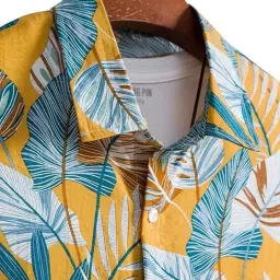 leriya fashion for Casual Stylish Printed Regular Fit | Men Formal Half Sleeve Shirt image 2