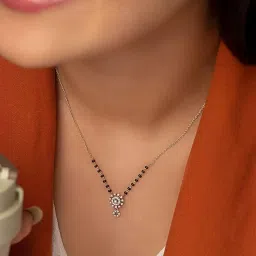 wynona American diamond short mangalsutra for women 18 Inch image 1