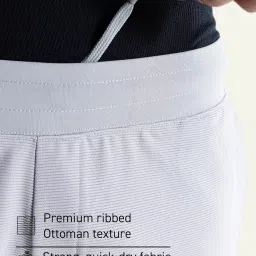 damensch Textured Shorts for Men, Microfiber Running, Quick Dry Gym Workout, Hidden Pocket with Zipper Sports, Polyester image 2