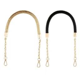 trendynest 2Pcs Women'S Pu Leather Braided Bag Strap Handle Diy Bag Chain Replacement | Womens Handbags & Bags | Handbag Accessories image 4