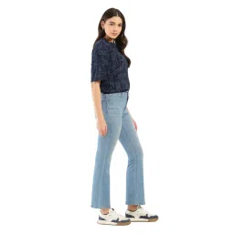 levi's Women's High Rise 726 Flared Fit Blue Jeans image 4