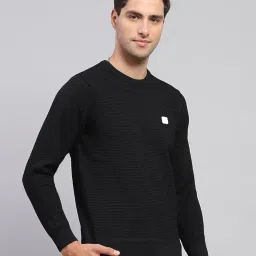 rock.it Men's Wool Blend V-Neck Sweater (2240102810_Black image 2