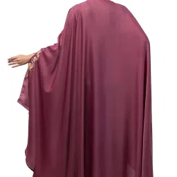 nazneen Neck and Sleeve Embroidered Irani Kaftan image 2