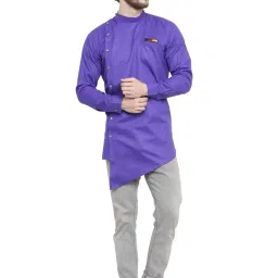 ben martin Men's Cotton Angrakha Short Kurta image 1
