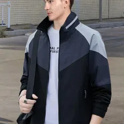 natris Windcheater Jacket for Men | Lightweight Waterproof Windbreaker | Windproof & Water-Resistant Jacket for Outdoor Adventures | All-Season Casual Jacket for Men image 3