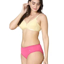 vstar Jasmine Comfortable, Long-Lasting and Classic Cotton Hipster Panties for Women with Double Layered Contoured Pouch (Assorted Pack of 3) image 5