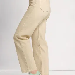 icw Women's Mid-Rise Paralle Wide Leg Baggy Loose Fit Denim Jeans Dn109 image 4