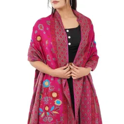 Sethssssss Stylish Designer Women's Shawls, Wraps, Faux Dupatta (Pink, Size 70x200cm) image 1