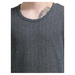 crystal Men’s Thermal Top– Charcoal Melange, Ultra Soft, Warm & Comfortable Winter Wear Pack of 2 image 5