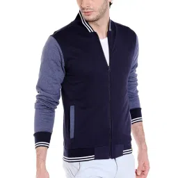 campus sutra Men's Regular Fit Cotton Jacket For Winter Wear | Hooded Collar | Full Sleeve | Zipper | Casual Jacket For Man | Western Stylish Jacket For Men image 1