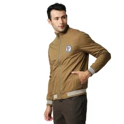 pepe jeans Men's Cotton Blend Mock Collar Light Weight Standard Length Jacket image 2