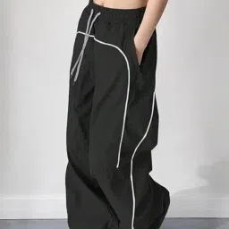 dpl groups Athletic Track Pants with New Piping Style, Elastic Drawstring Waist, Loose Fit buggi Trouser image 4