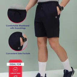 lux cozi Men's Cotton Regular Fit Solid Shorts with Side Pockets | Shorts for Men image 3