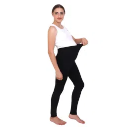 mommy fash'n Maternity Leggings for Women | Organic Cotton | Over Belly Support | Stretchable & Breathable | Pregnancy Pants image 5