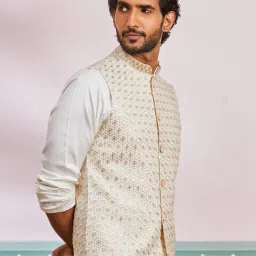 vastramay Men's - Nehru Jacket - This men's embroidered Nehru jacket,perfect blend of elegance and tradition. image 1