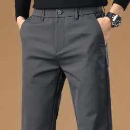 poshax Men's Regular Fit Casual Trouser || Men's Regular Trouser || Men Trouser (TR-31-34) image 5