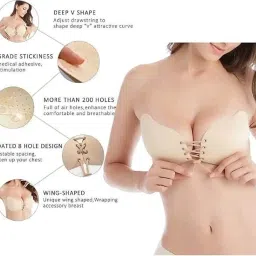 coofandy Wire Free Modern Padded buterfly Push up Bra for Women image 2