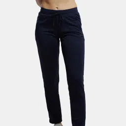 jockey MW54 Women's Microfiber Fabric Straight Fit Mid Rise Active Wear Trackpants with Stay Dry Treatment image 4