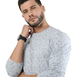 fanideaz Mens Surfer Printed Tshirts for Men Soft Cotton Destroy Neck Tshirt for Man Full Sleeve Branded Comfortable Fit Stylish Casual Wear Round Neck t Shirt for Man image 5