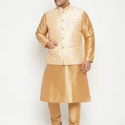 vastramay plus Men's Nehru Jacket image 3