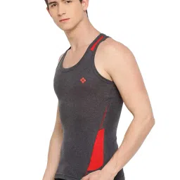 dollar bigboss Men's Solid Regular Fit Gym Vest image 2