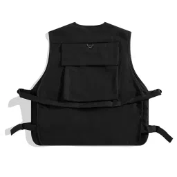 enakshi (label) Utility Vest Front Buckle Cargo Vest for Men Women Adults Outdoor Activities 2XL Black|Clothing, Shoes & Accessories | Mens Clothing | Coats & Jackets' image 1