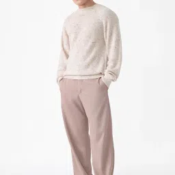 the souled store Sandstone Men and Boys Full Sleeves Round Neck Speckled Knitted Acrylic Lightweight Casual Oversized Pullovers image 2