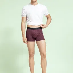 damensch Men Printed Anti-Odour Peppermint Finish, Ultra Soft with Premium Shine, Fresh-Mint Classic Trunks - Clash Purple - M image 5