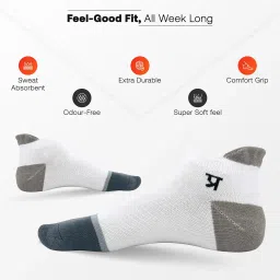 prasthan Men's & Women's Ankle Socks - Pack of 5 image 3
