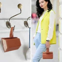 otistores Layer Sunglasses Organizer Box, PU Leather Hanging Foldable Eyeglasses Case Storage Box Multiple Pairs Eyeglasses Storage Box Hanging Eyewear Holder for Men Women (Set of 1) image 4