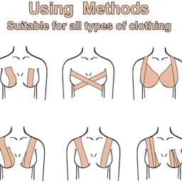 dozzby with db Breast Lift Tape for Contour Lift & Fashion Body Tape for Lift & Push up in All Clothing Fabric Dress Types | Waterproof Sweat-Proof Invisible Under Clothing image 2