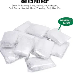 sassyvilla Disposable Elastic Bra for Women - Adjustable Woven Set for Spa, Massage, Hospital, Beach Use (Pack of 10) (Free Size) image 2