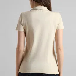 van heusen Women's Polyester Regular Fit Polo T-Shirt image 3